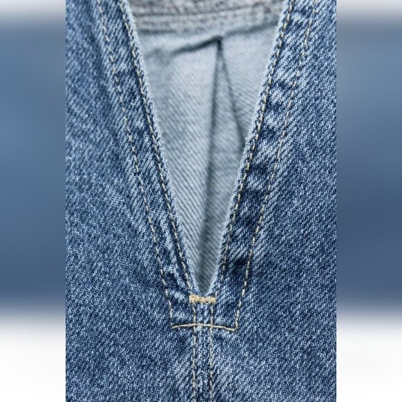 ZARA Z1975 CROPPED DENIM SHIRT - Picture 5 of 7